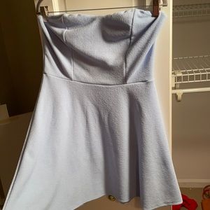 Baby Blue Strapless Dress